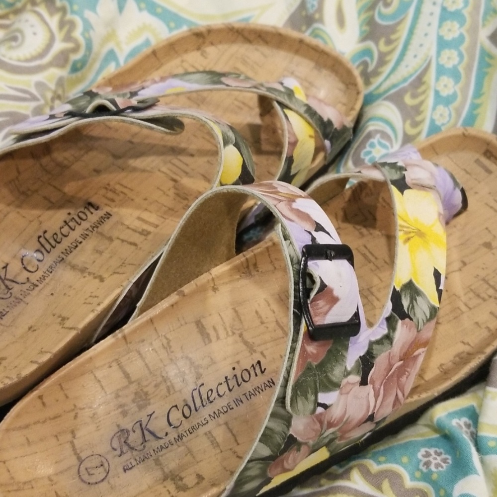 RK collection floral sandals